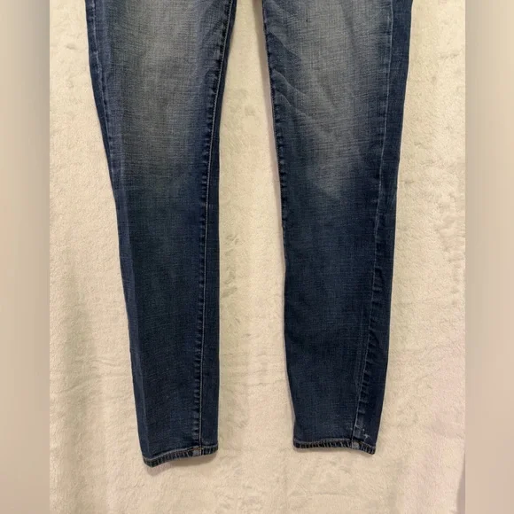 American Eagle Skinny Low Rise Jeans Womens 6 Blue Stretch Jeggings Skater Indie - Picture 4 of 12